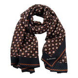 Sciarpe Donna Surkana - Sciarpa Rettangolare Stampata - Nero