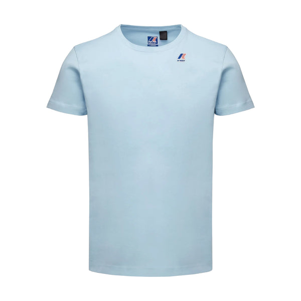 T-shirt Uomo K-Way - Le Vrai Edouard - Azzurro