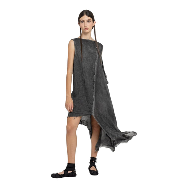 Vestiti casual Donna Sanctamuerte - Abito Midi Smanicato - Grigio