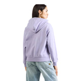 Felpe con cappuccio Donna Calvin Klein - Ls Classic Foil Monologo Po Hood - Lavanda