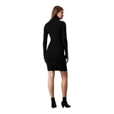 Vestiti casual Donna Calvin Klein - Woven Label Tight Sweater Dress - Nero