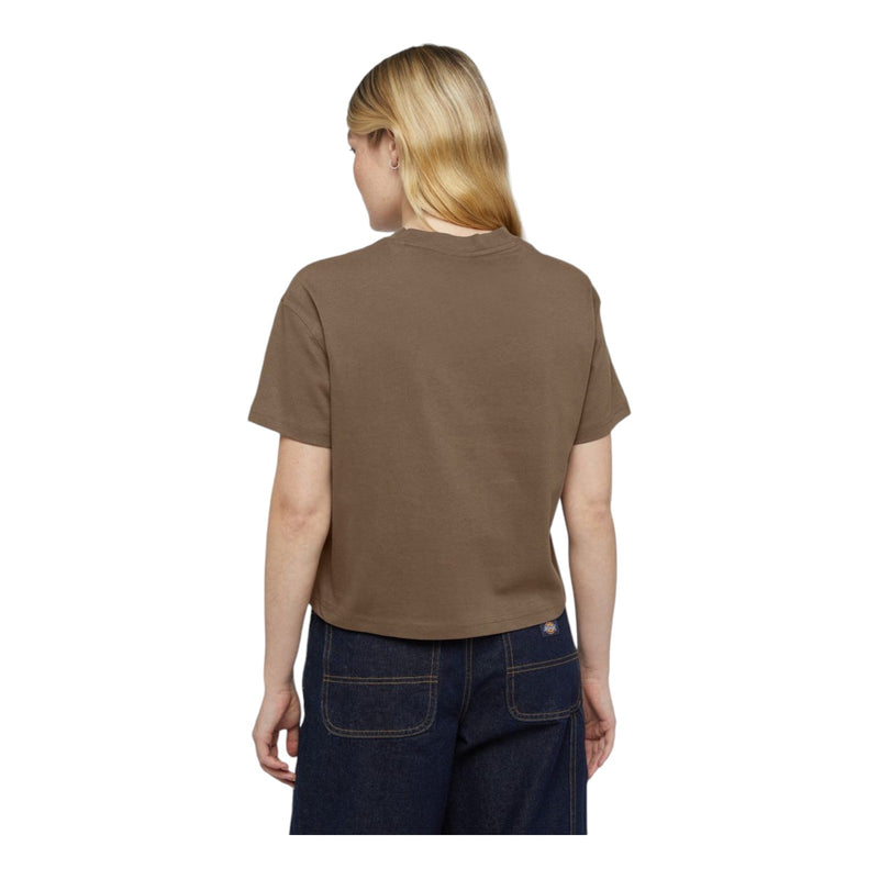 T-shirt Donna Dickies - Oakport Boxy Ss Tee - Marrone