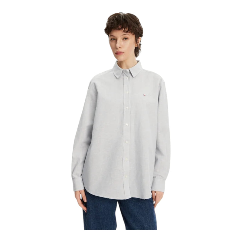 Camicie Donna Tommy Hilfiger - Tjw Rlx Linen Shirt - Blu