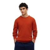 Maglioni Uomo Tommy Hilfiger - Seasonal Structure Crew Neck - Ruggine
