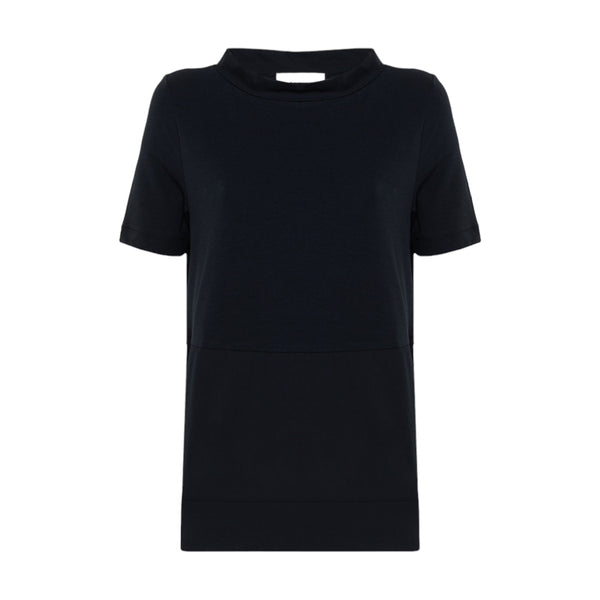 T-shirt Donna Alpha Studio - Collo Tiffany M/M Jersey Shapes - Blu