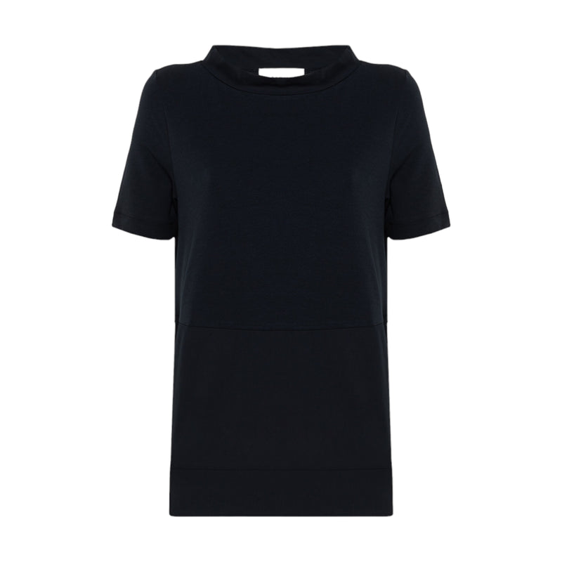 T-shirt Donna Alpha Studio - Collo Tiffany M/M Jersey Shapes - Blu