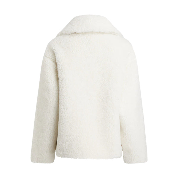 Giacche Donna Calvin Klein - Short Sherpa Jacket - Avorio