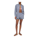 Camicie Donna Mc2 Saint Barth - Brigitte Shirt - Blu
