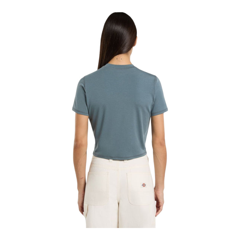 T-shirt Donna Dickies - Center Logo Ss Tee W - Azzurro