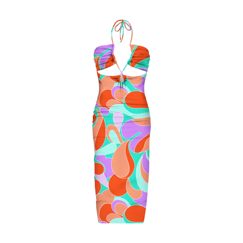 Vestiti casual Donna Mc2 Saint Barth - Farah Longuette Cutout Dress - Multicolore