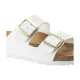 Sandali Donna Birkenstock - Arizona white, Birko Flor Patent - Bianco