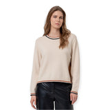 Maglioni Donna Surkana - Maglione con colletto Redodno e contrasti - Avorio