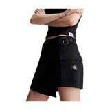 Pantaloncini Donna Calvin Klein - Buckle Wrap Mini Skort - Nero