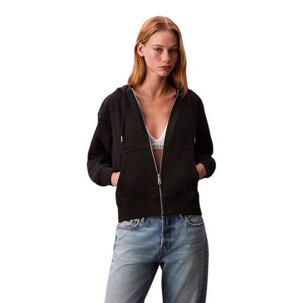Felpe con cappuccio Donna Calvin Klein - Archive Logo French Terry Fz Hoo - Nero