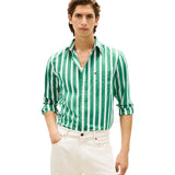 Camicie casual Uomo Tommy Hilfiger - Flex Poplin Bold Stripe Shirt - Verde