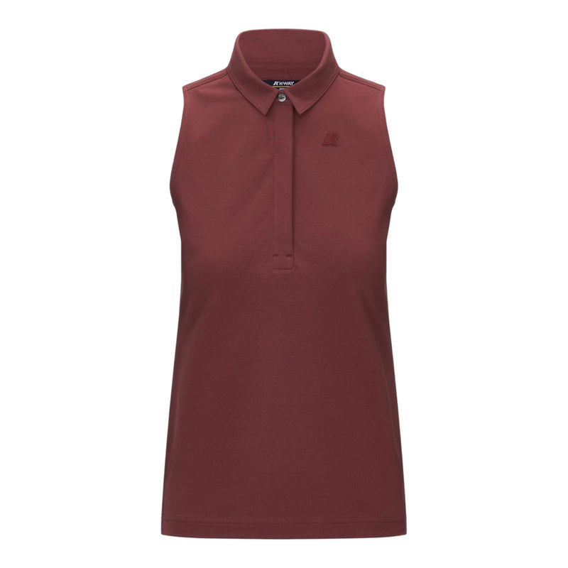 Polo Donna K-Way - Adour Pique - Bordeaux