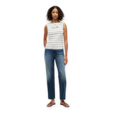 Canotte e top Donna Tommy Hilfiger - Classic Script Boat-Nk Top - Blu