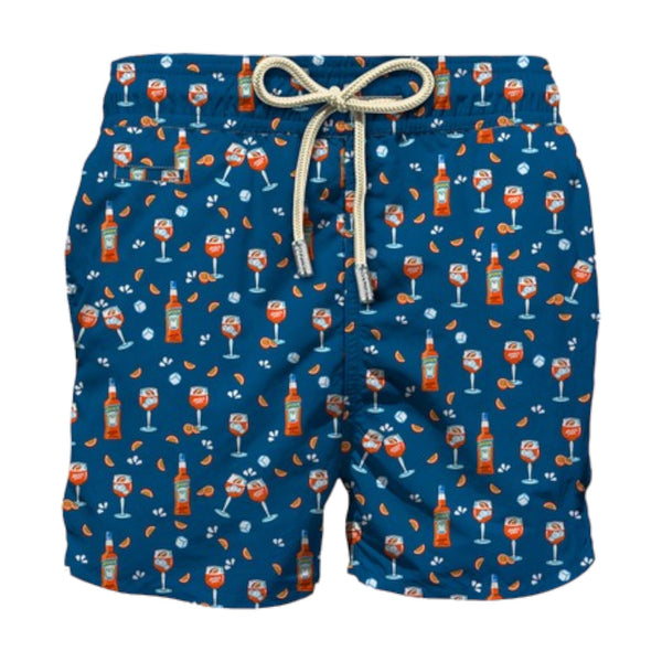 Pantaloncini e calzoncini Uomo Mc2 Saint Barth - Lighting Micro Fantasy Ultralight Swim Short - Blu