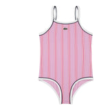 Costumi interi Ragazza Lacoste - Lcg Contrast Piping One Piece - Fucsia