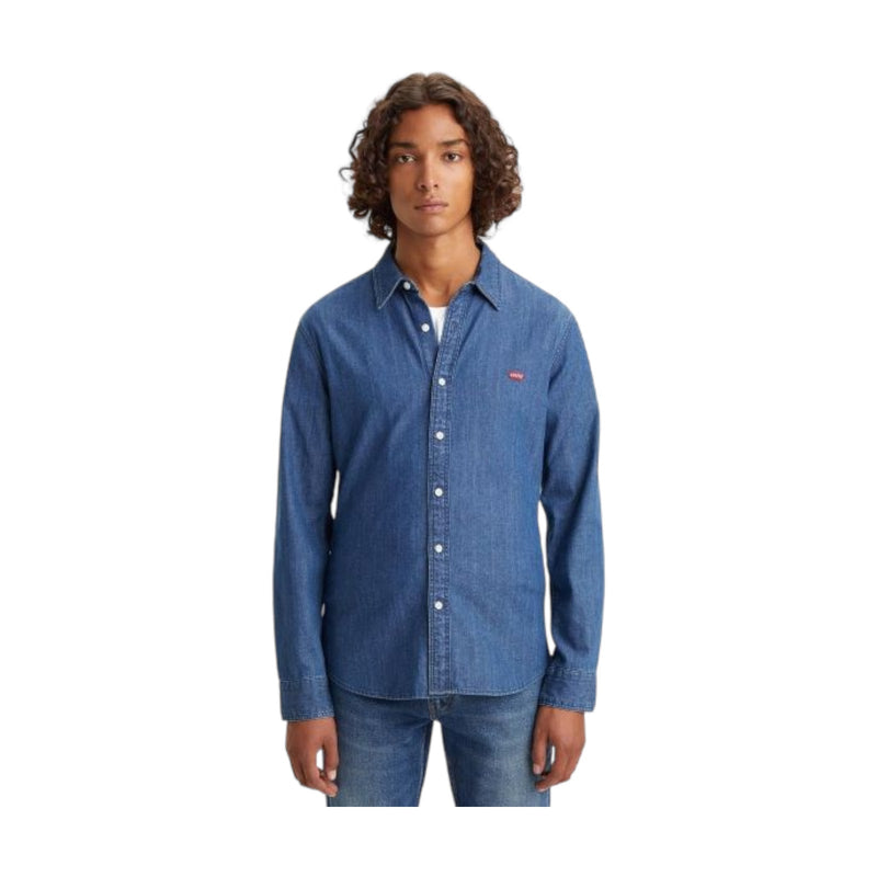 Camicie casual Uomo Levi's - Ls Battery Hm Shirt Slim - Lyon Battery Hm - Blu