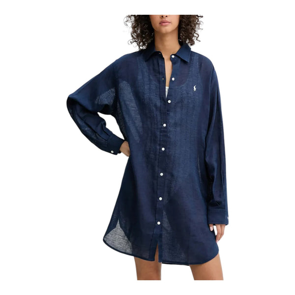 Camicie Donna Polo Ralph Lauren - Boyfriend Shirt - Blu