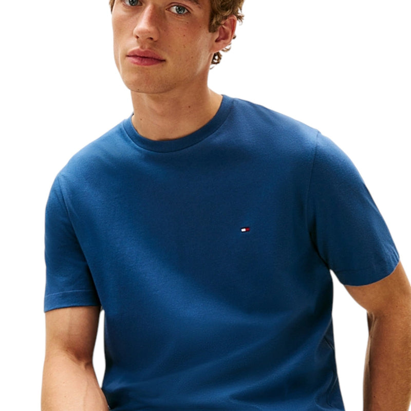 T-shirt Uomo Tommy Hilfiger - Ess Seasonal Reg Fit Solid Tee - Petrolio