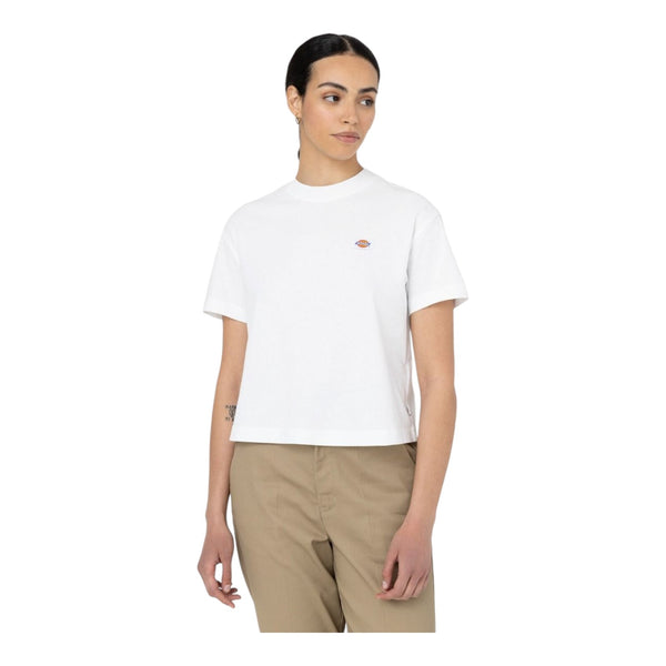 T-shirt Donna Dickies - Oakport Boxy Ss Tee - Bianco