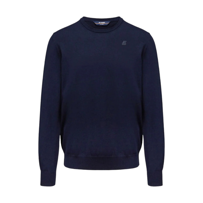 Maglioni Uomo K-Way - Pullover Filo Sebastien Cotton - Blu