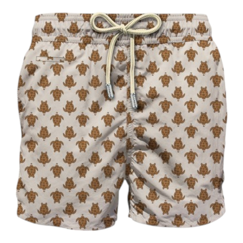 Pantaloncini e calzoncini Uomo Mc2 Saint Barth - Lighting Micro Fantasy Ultralight Swim Short - Beige