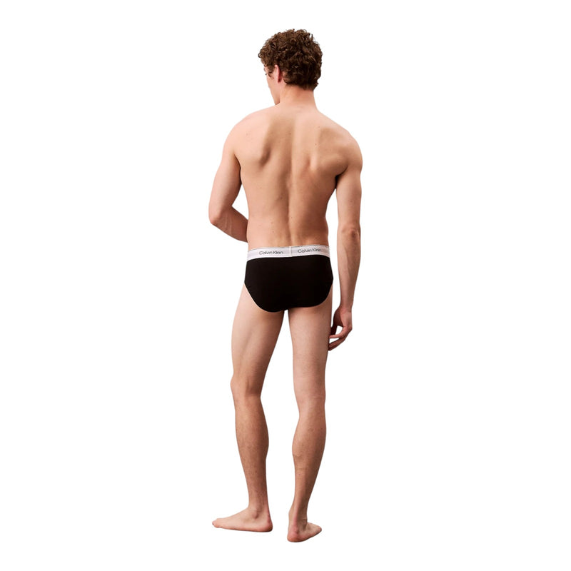 Slip Uomo Calvin Klein - Hip Brief 3Pk - Nero