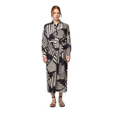 Vestiti casual Donna Alpha Studio - Abito M/L Chemisiere Midi Stampa Etno Grafica - Multicolore