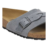 Sandali Donna Birkenstock - Oita Braided basalt gray, Suede Leather - Grigio