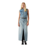 Gonne casual Donna Levi's - Ankle Column Skirt Wave Hello - Denim