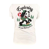 T-shirt Uomo Bl'ker - Grafica Exploring Maine - Bianco