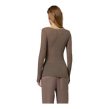 Maglie Donna Alpha Studio - Giro M/L Garza Cashmere - Beige