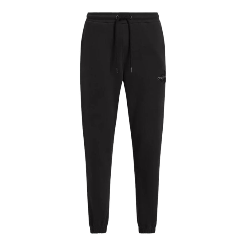 Pantaloni Uomo Calvin Klein - Chenille Monologo Sweatpant - Nero