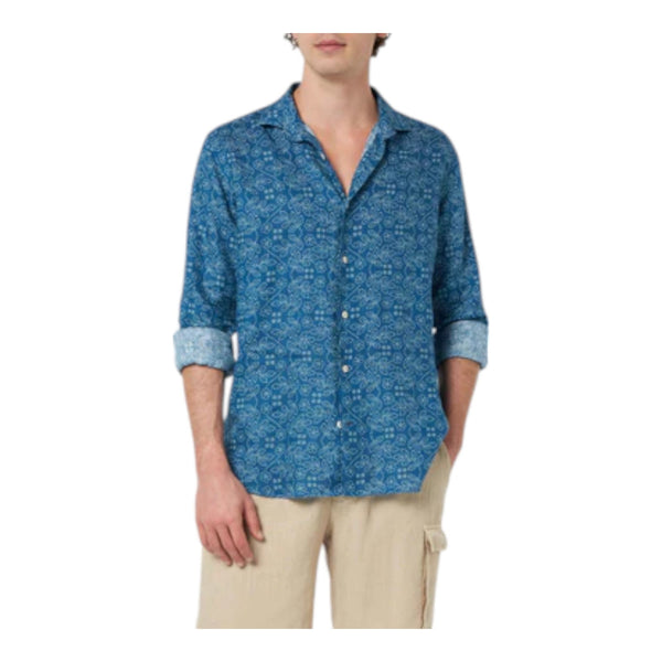 Camicie casual Uomo Mc2 Saint Barth - Pamplona	Classic Shirt - Indaco