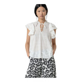 Canotte e top Donna Surkana - Top svasato - Bianco