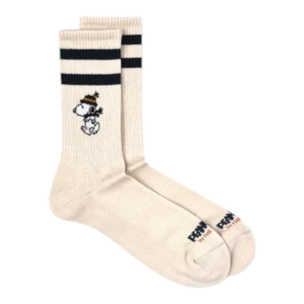 Calzini Uomo In The Box - Basket Snoopy Running - Panna