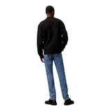 Felpe senza cappuccio Uomo Calvin Klein - Monologo Applique Knit Bomber - Nero