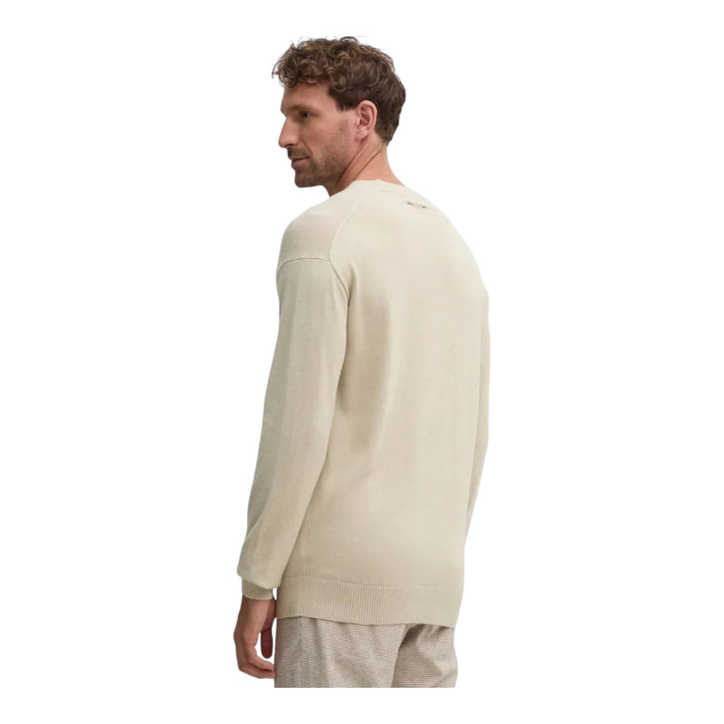 Maglie Uomo Calvin Klein - Ck Intarsia Mix Stitch Sweater - Beige