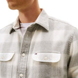 Camicie casual Uomo Tommy Hilfiger - Flannel Check Shirt Jacket - Grigio