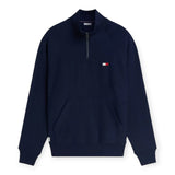 Felpe senza cappuccio Uomo Tommy Hilfiger - Tommy Flag Elevated 1/4 Zip - Blu