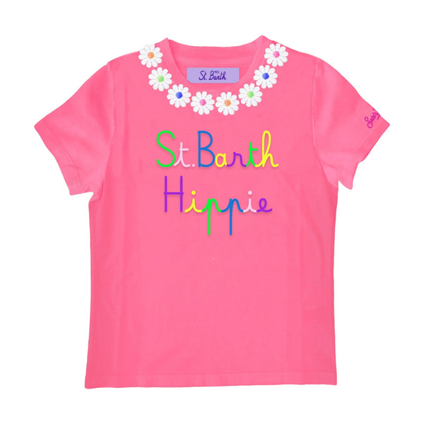 T-shirt Bambina Mc2 Saint Barth - Elly Cotton T-Shirt - Multicolore