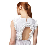 Vestiti casual Donna Alpha Studio - Abito Giro S/M Lungo Rouche - Bianco