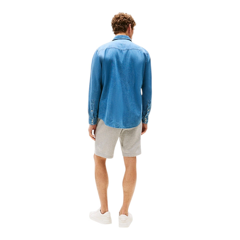 Camicie casual Uomo Tommy Hilfiger - Lightweight Denim Western Shirt - Azzurro
