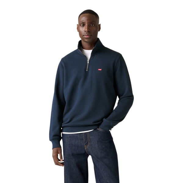 Felpe senza cappuccio Uomo Levi's - Original Hm 1/4 Zip Navy Blazer - Blu
