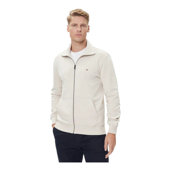 Felpe senza cappuccio Uomo Tommy Hilfiger - Essential Terry Zt Stand Collar - Panna