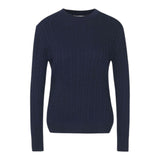 Maglioni Donna Barbour - Crew Knitted Jumper - Blu