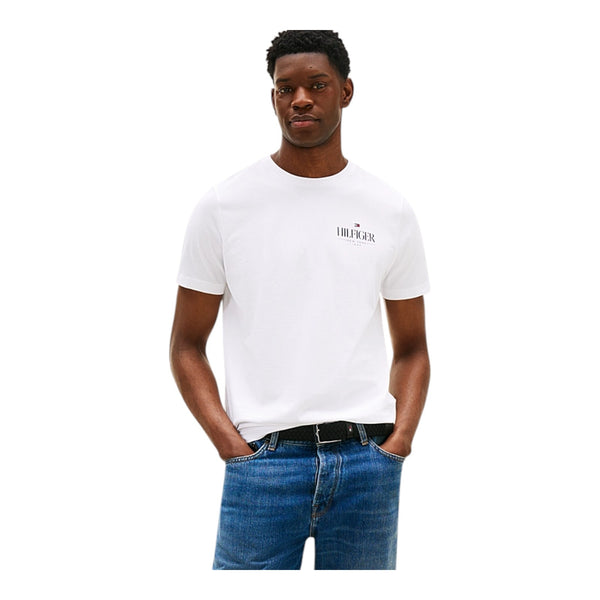 T-shirt Uomo Tommy Hilfiger - Hilfiger Stack Tee - Bianco